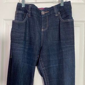 TORRID MED/DARK WASH Straight Leg JEANS SZ 16  EUC